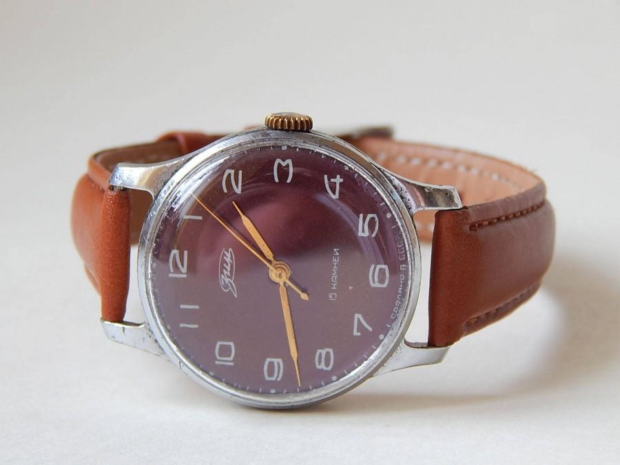 Mariage - Very old mechanical watch ZIM watch for mens, Vintage Zim Watches wrist watches, Soviet Watch. ussr watch.