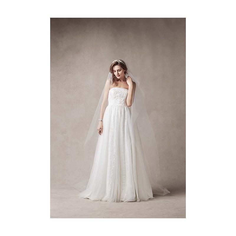 زفاف - Melissa Sweet - Style MS251082 Strapless Sheath Gown with banded Lace Overlay - Stunning Cheap Wedding Dresses