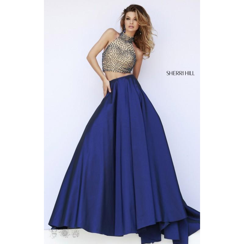 Mariage - Nude/Navy Sherri Hill 32110 - Customize Your Prom Dress