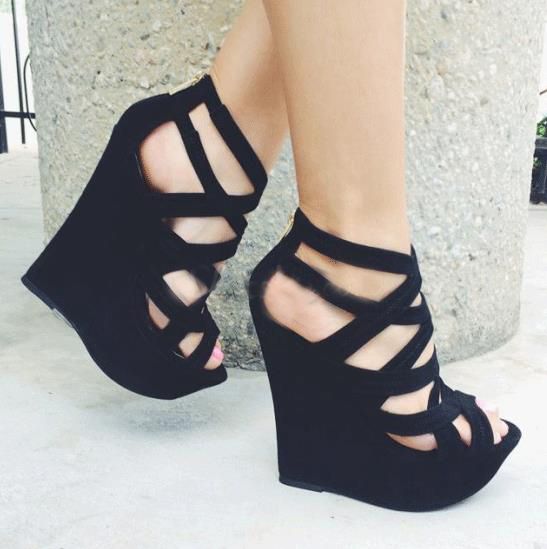 Mariage - Angel Style (Suede Cut-Outs Wedge )