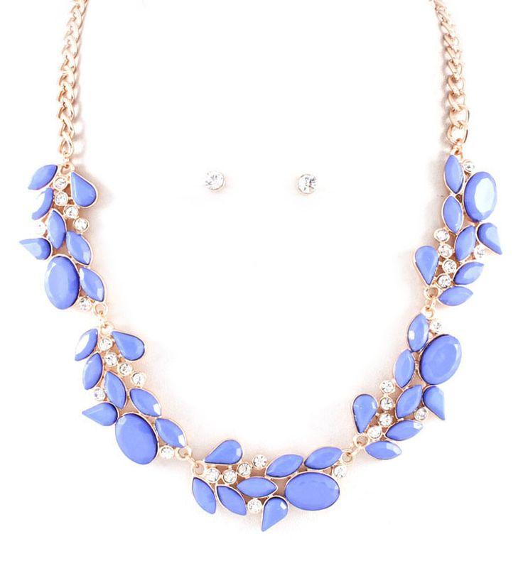 Wedding - Meagan Necklace In Prussian Blue