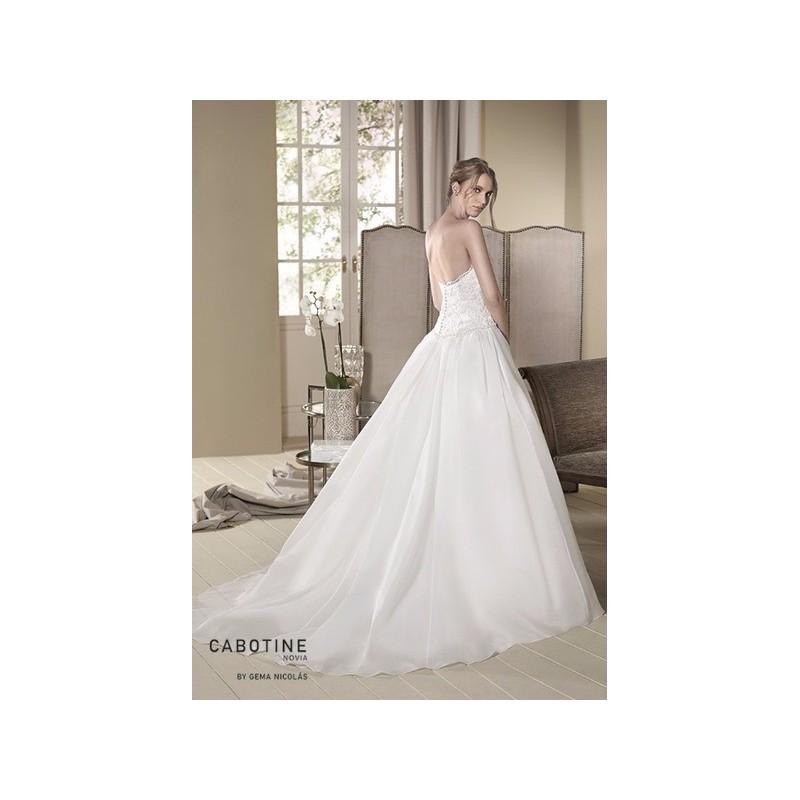 Wedding - Vestido de novia de Cabotine Modelo Aster espalda - 2017 Princesa Palabra de honor Vestido - Tienda nupcial con estilo del cordón