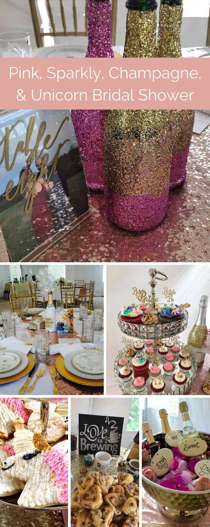 Hochzeit - This Bridal Shower Is Made Of Sparkly Champagne Dreams