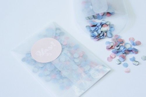 Mariage - Pastel Confetti With Free Sticker Tutorial