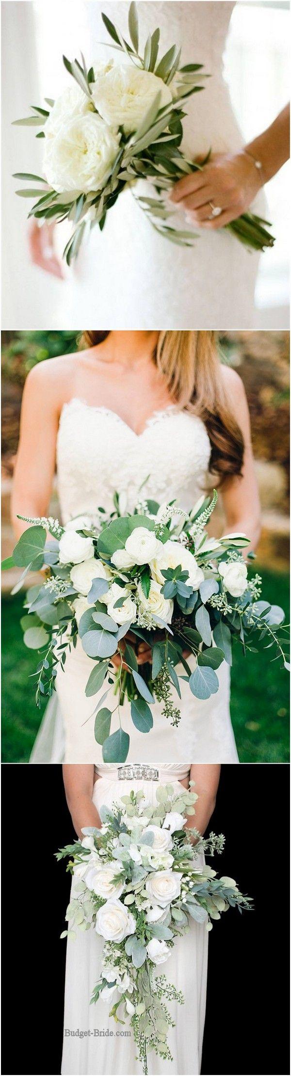 Hochzeit - Top 10 White And Green Wedding Bouquet Ideas You’ll Love - Page 2 Of 2