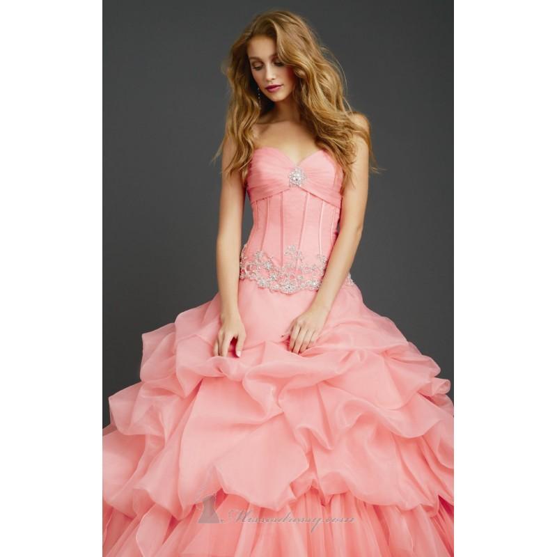 Hochzeit - Ruffled Ball Gown by Allure Quinceanera Q365 - Bonny Evening Dresses Online 