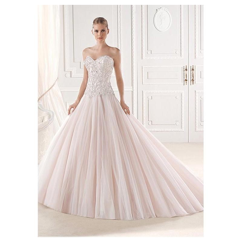 زفاف - Glamorous Tulle Sweetheart Neckline Natural Waistline Ball Gown Wedding Dress With Embroidery & Beadings - overpinks.com