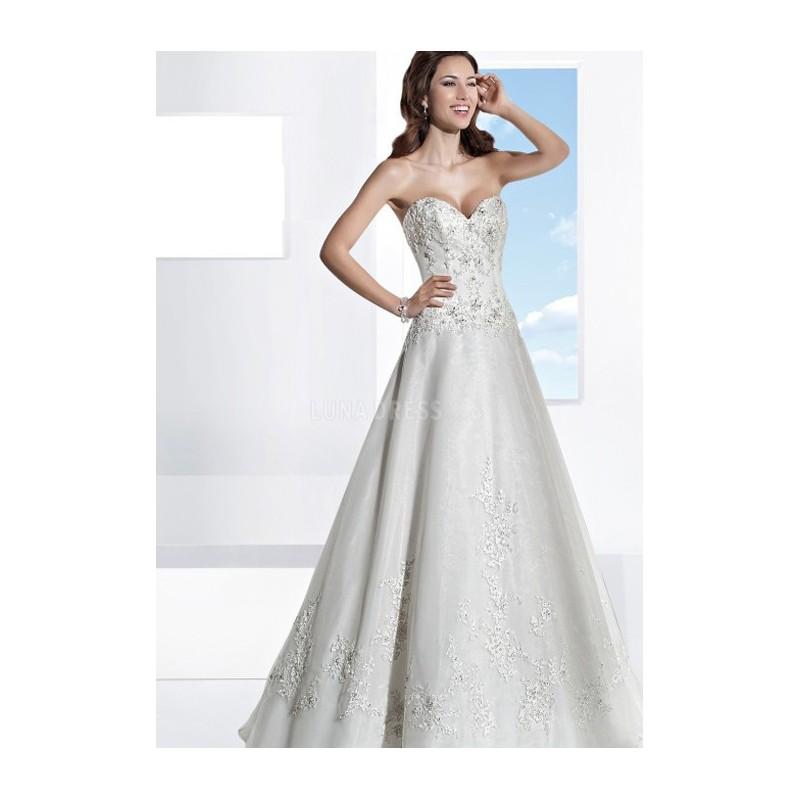 زفاف - Chic Sweetheart A line Tulle Floor Length Sleeveless Wedding Dress - Compelling Wedding Dresses