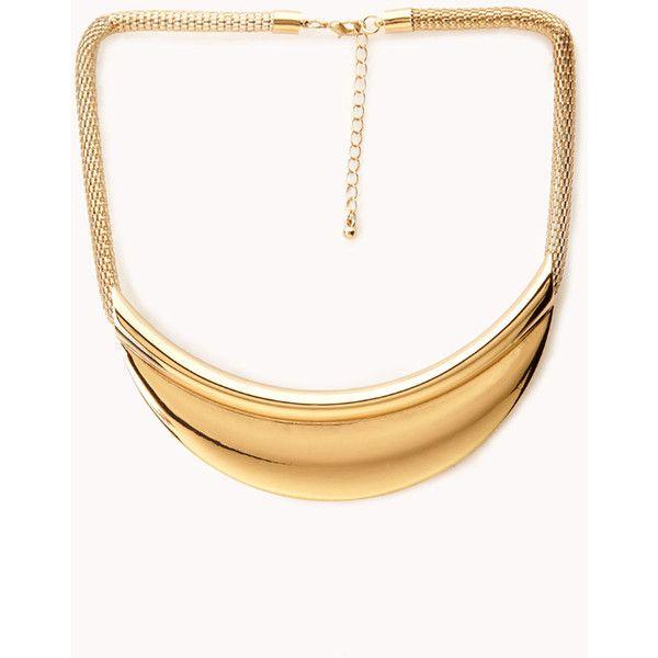 Mariage - FOREVER 21 Popcorn Chain Bib Necklace