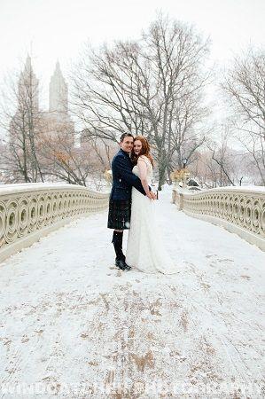 Wedding - A Central Park Elopement In The Snow