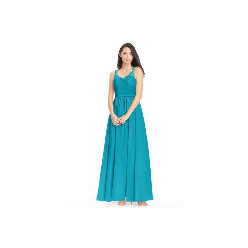 Hochzeit - Jade Azazie Danny - Sweetheart Floor Length Chiffon And Lace Keyhole Dress - Charming Bridesmaids Store
