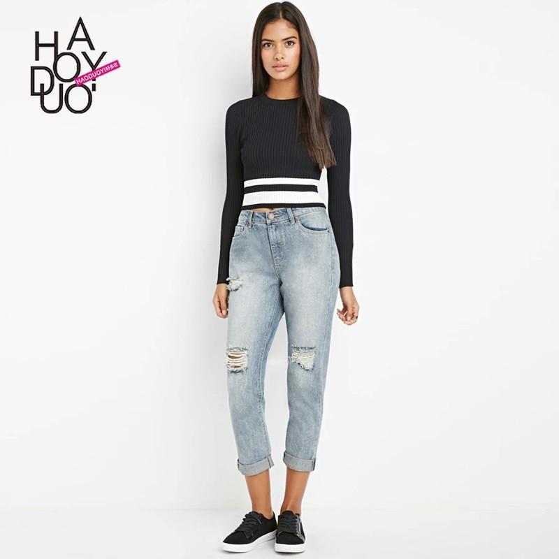 Свадьба - Must-have Street Style Casual Ripped Trendy Jeans Pencil Trouser - Bonny YZOZO Boutique Store