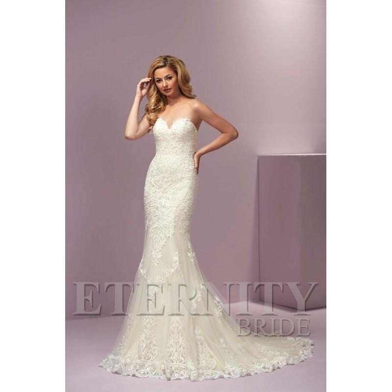 زفاف - Style D5431 by Eternity Bride - Ivory  White Lace  Tulle Floor Sweetheart  Strapless Fishtail  Mermaid Wedding Dresses - Bridesmaid Dress Online Shop