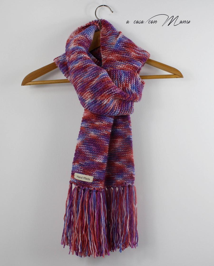 Свадьба - Sciarpa lana, Sciarpa lunga lavorata a maglia, sciarpa multicolor, sciarpa invernale, sciarpa donna, regalo per lei, moda autunno inverno