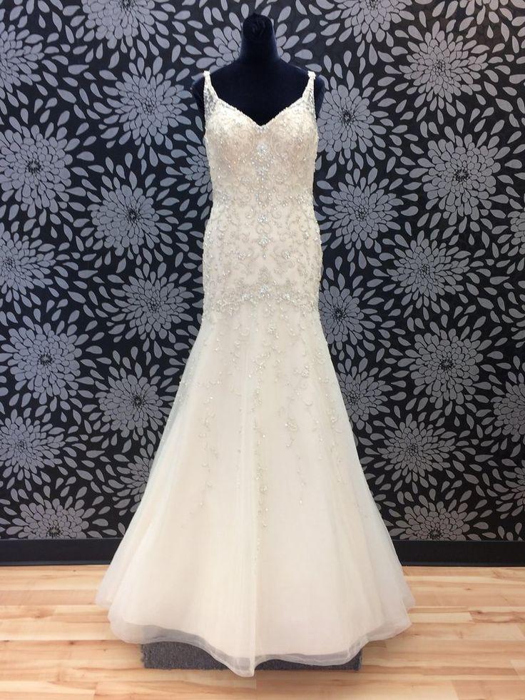 Wedding - Stella York Gold Beaded Fit And Flare Gown