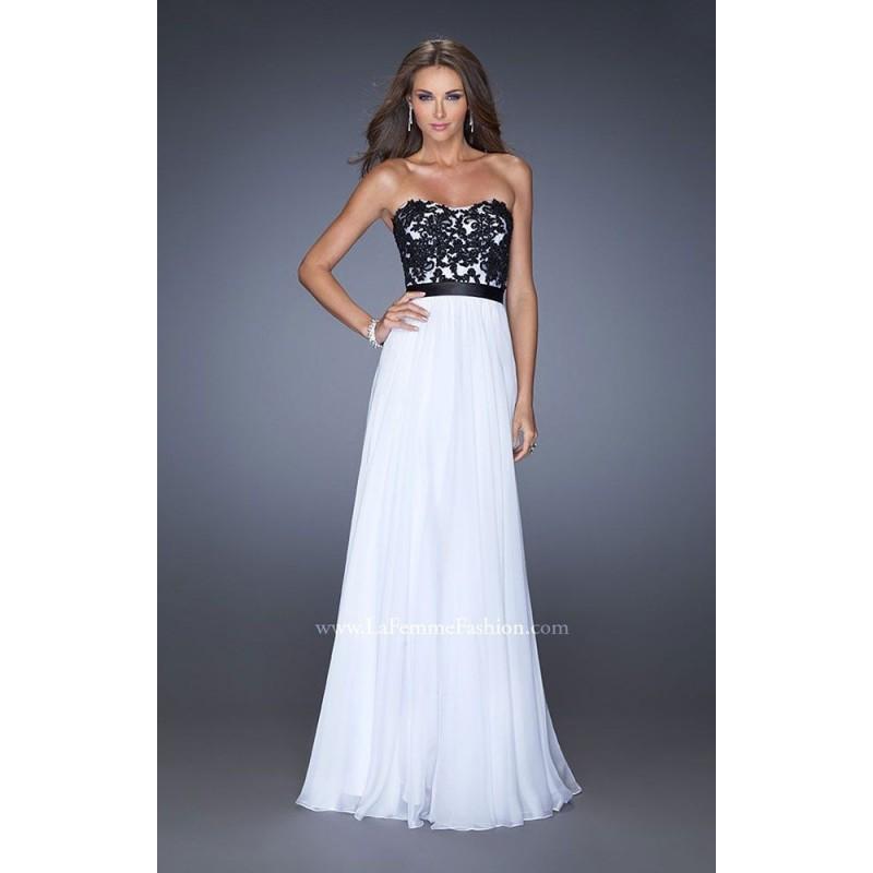 Wedding - Electric Blue La Femme 20068 - Chiffon Dress - Customize Your Prom Dress
