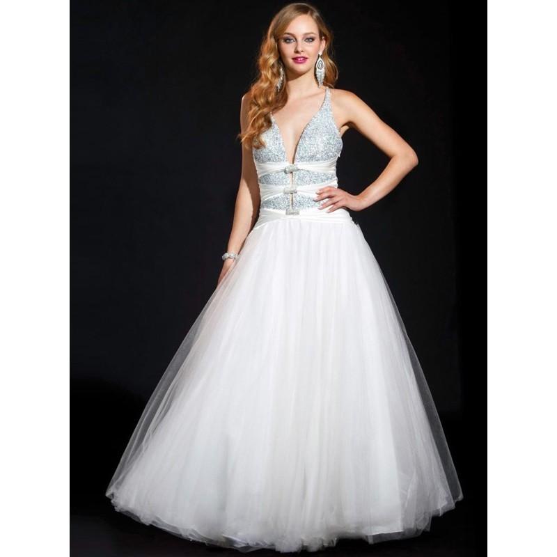 Hochzeit - Ball Gown Spaghetti Straps Beading Sleeveless Floor-length Chiffon Prom Dresses / Evening Dresses In Canada Prom Dress Prices - dressosity.com