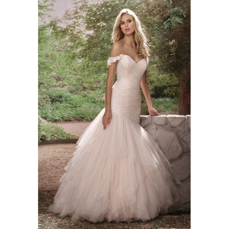 Wedding - Style F191001 by Jasmine Collection - Ivory  White  Champagne  Blush  Pink Tulle Detachable Straps Floor Wedding Dresses - Bridesmaid Dress Online Shop
