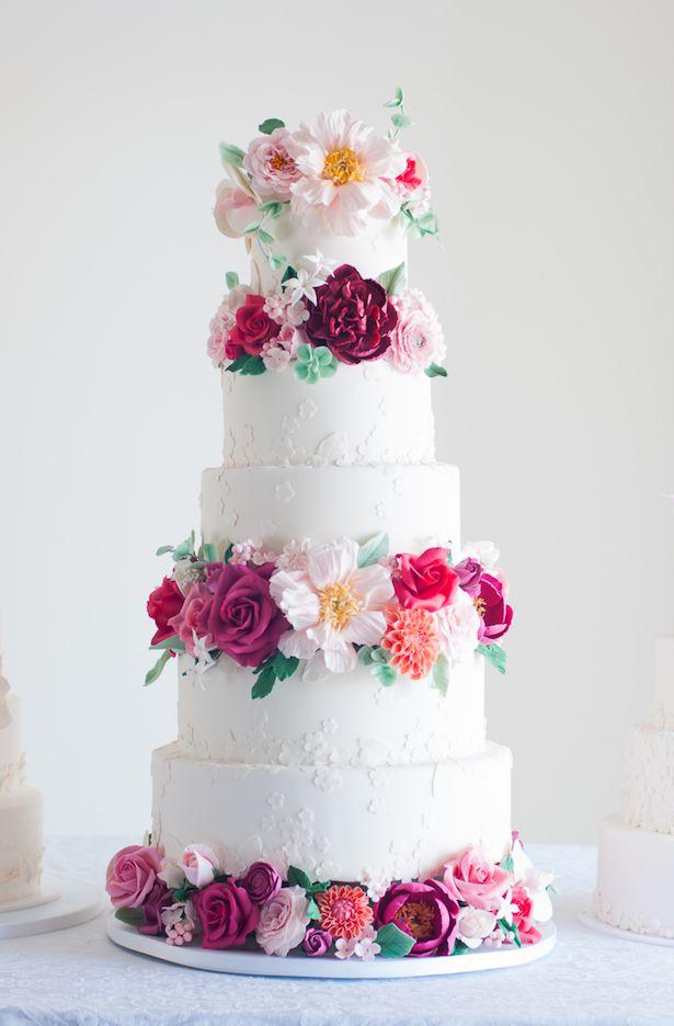 Hochzeit - Romantic Floral Wedding Cakes
