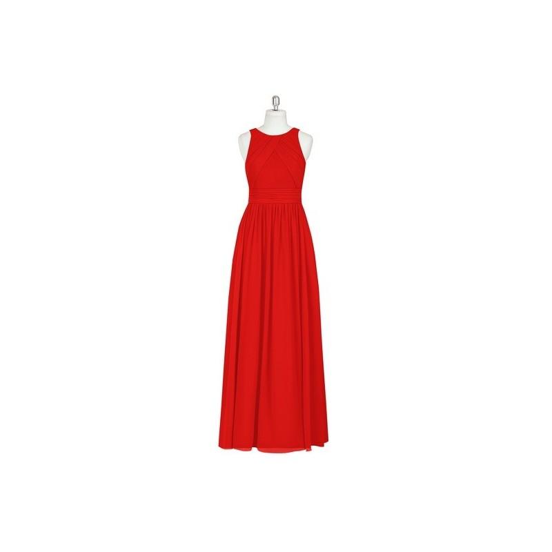 زفاف - Red Azazie Harper - Chiffon Scoop Floor Length Back Zip Dress - Cheap Gorgeous Bridesmaids Store