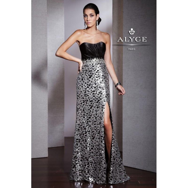 Mariage - Alyce Black Label 5528 Black/Silver,Nutmeg,Elmwood Dress - The Unique Prom Store