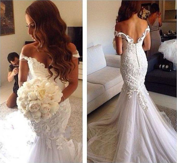 Mariage - 2017 Mermaid Wedding Dresses Sexy New Backless Sweetheart Appliques Bridal Gowns