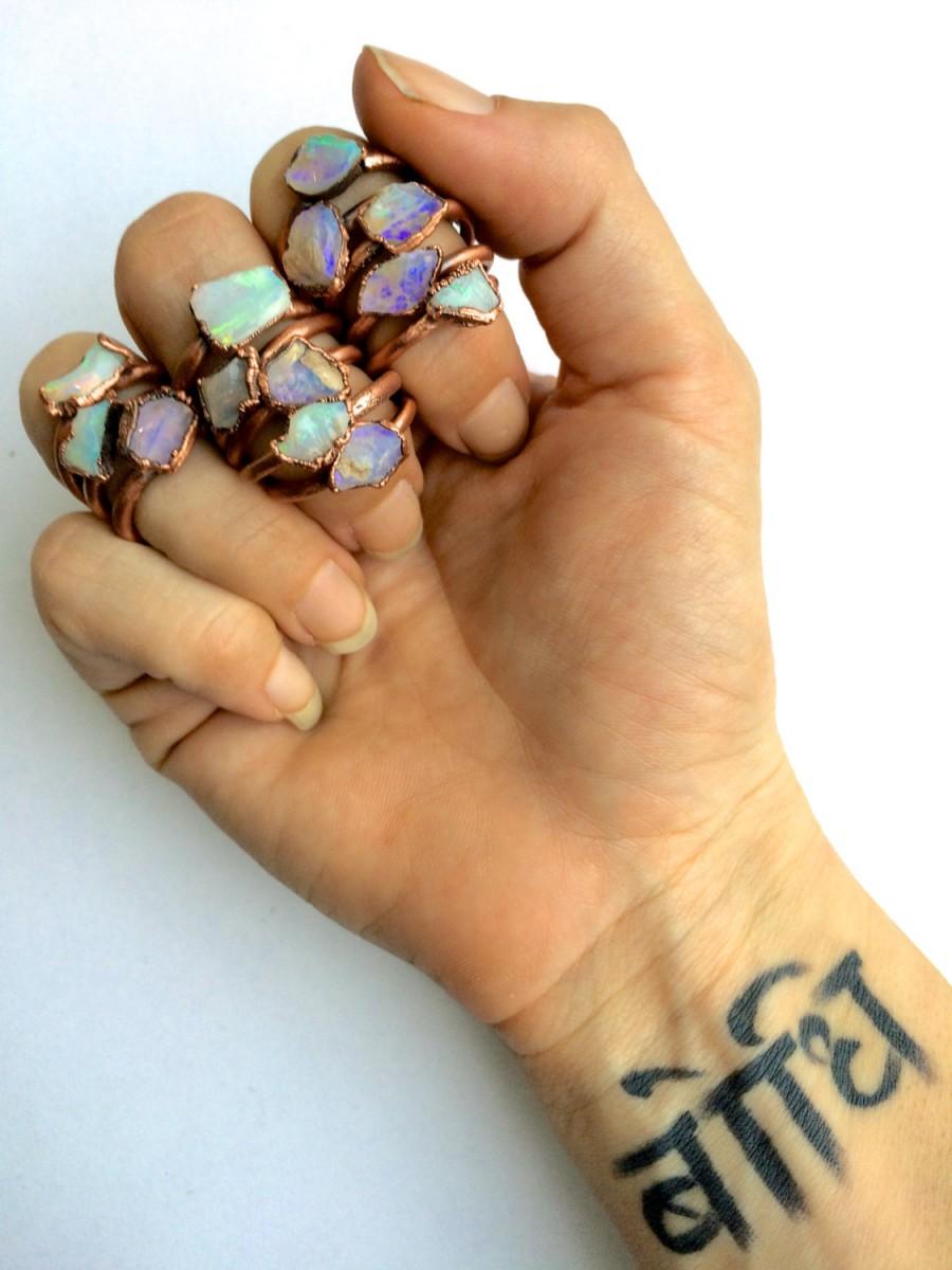 Hochzeit - Genuine opal ring 
