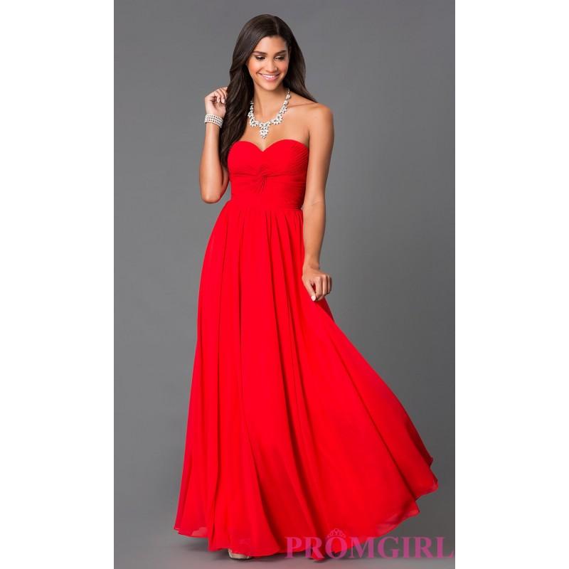 Wedding - Strapless Prom Dress with Lace Up Back - Brand Prom Dresses