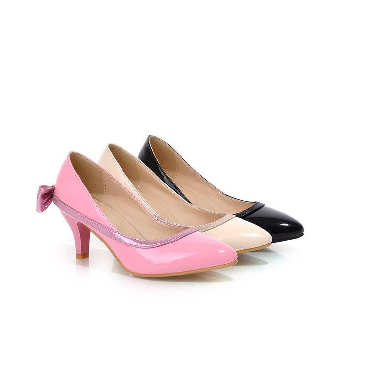 Hochzeit - Patent Leather Pumps High Heels Fashion Women Shoes 9349