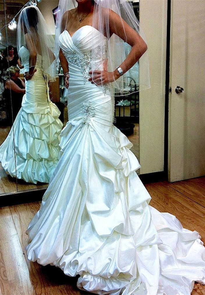 Hochzeit - Mermaid Wedding Dresses Luxury Satin Wedding DressesBeaded Wedding Dresses Plus Size Wedding Dresses Wedding Gowns Bridal Gowns From Olesa Wedding Shop
