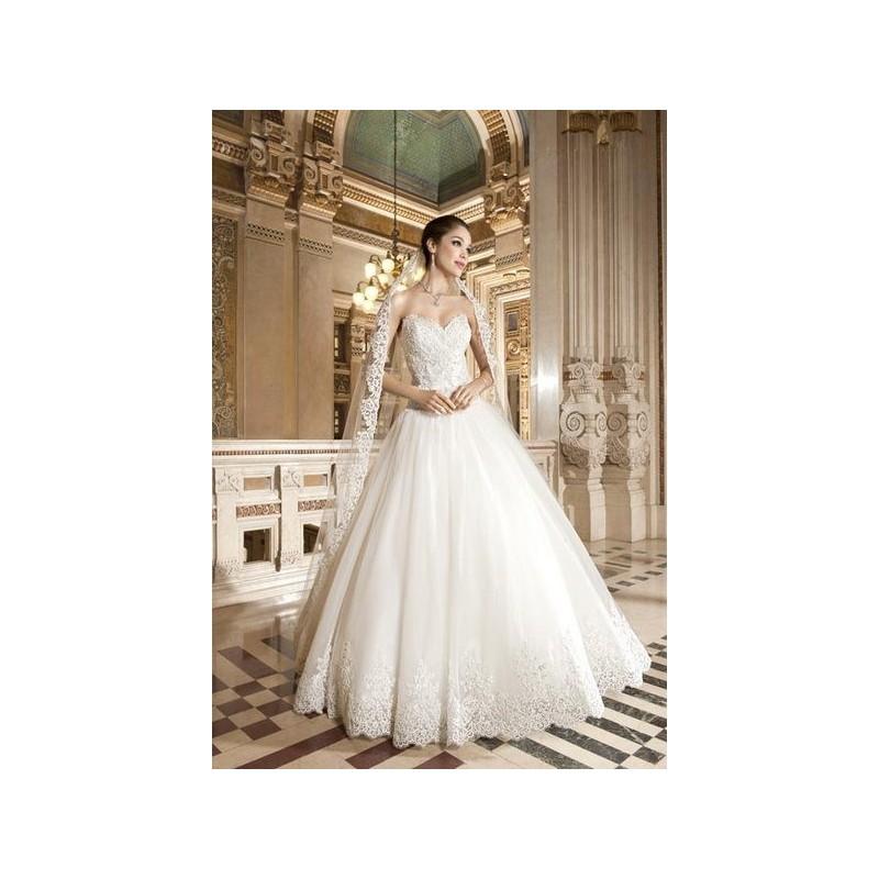 Свадьба - Vestido de novia de Demetrios Modelo 4329 - 2015 Princesa Palabra de honor Vestido - Tienda nupcial con estilo del cordón
