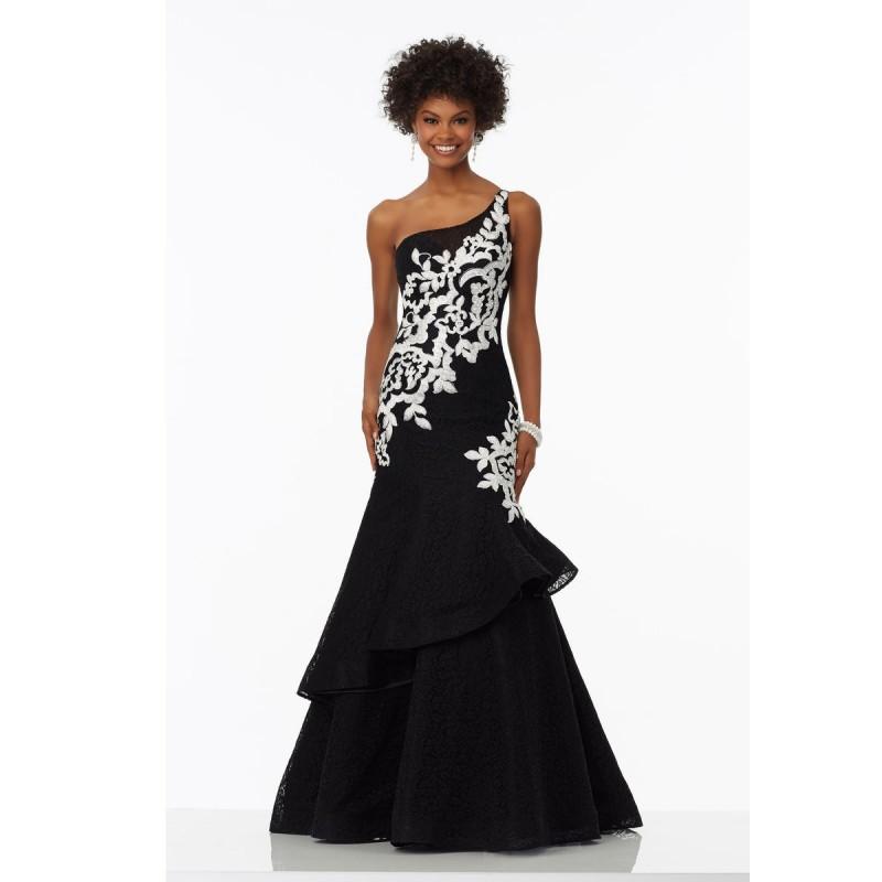 Mariage - Black/White Sugarplum Morilee Prom 99100 Morilee Prom - Top Design Dress Online Shop