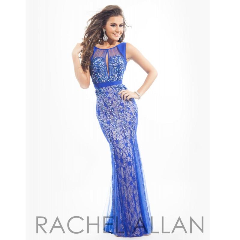 Mariage - Rachel Allan Prom 6853 Royal/Nude,Turquoise/Nude,Fuchsia/Nude Dress - The Unique Prom Store
