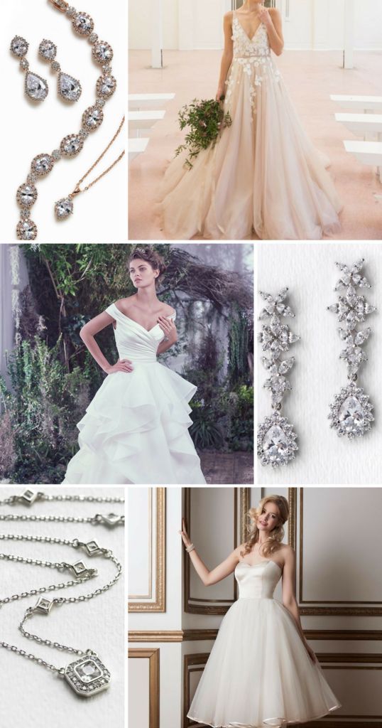 Hochzeit - Matching Metals: How To Pick Your Jewelry Based Off Your Shade Of White Dress