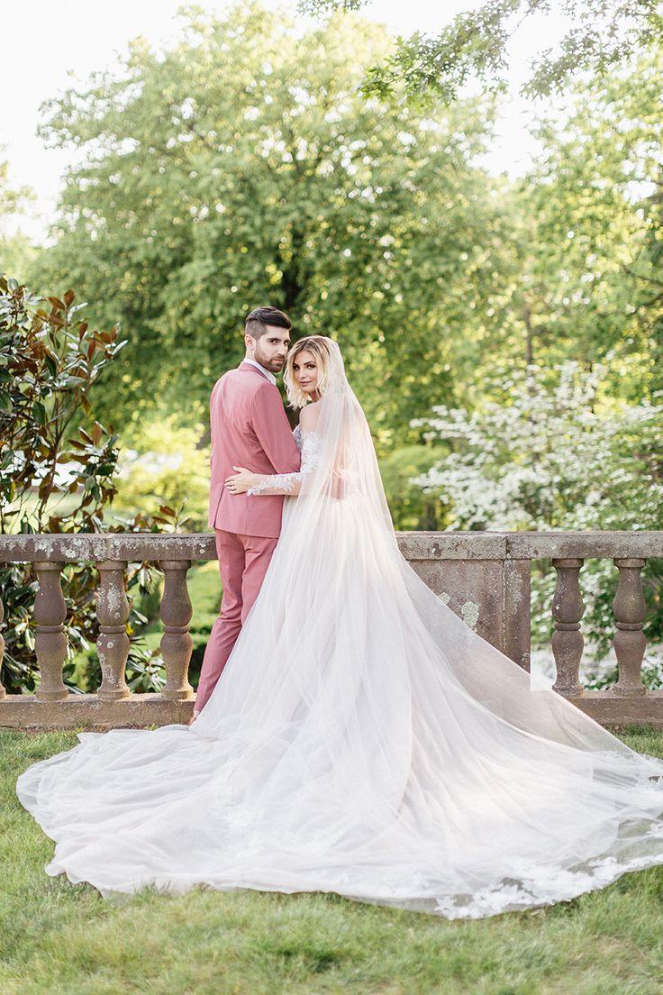 Wedding - This Groom Rocked A Coral Tux   We're Obsessed