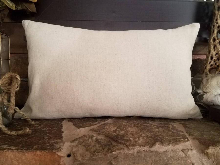 Hochzeit - Lumbar pillow cover-Natural linen pillow-Lumbar throw pillows-Cushion covers-Linen cushion-Small lumbar-Pillows-Decorative Pillow-Pillow