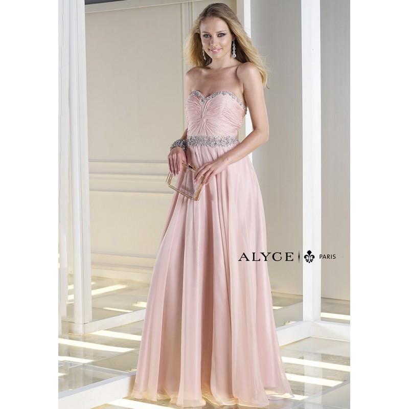 Wedding - Alyce B'Dazzle 35676 Strapless Chiffon Gown - 2017 Spring Trends Dresses