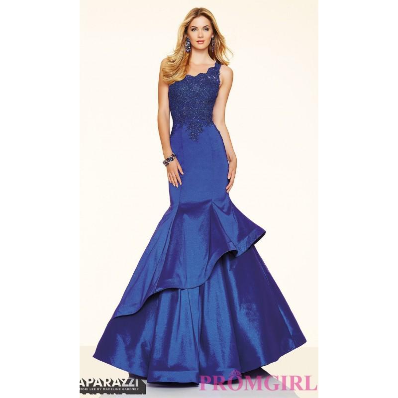 Свадьба - One Shoulder Mermaid Style Prom Dress by Mori Lee - Brand Prom Dresses