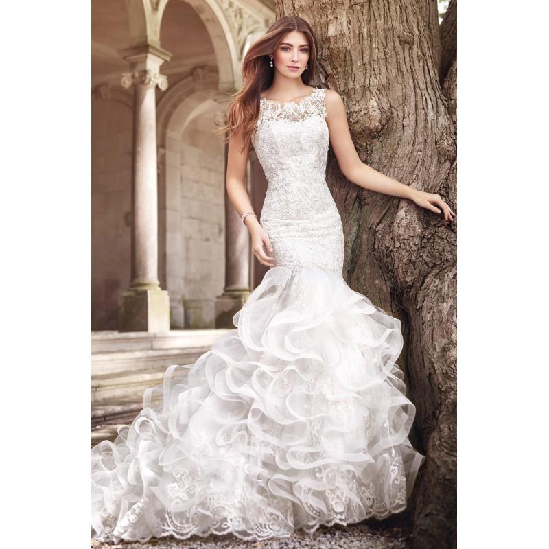 زفاف - Style 117269 by David Tutera for Mon Cheri - Ivory  White  Other Lace  Tulle Floor High Wedding Dresses - Bridesmaid Dress Online Shop