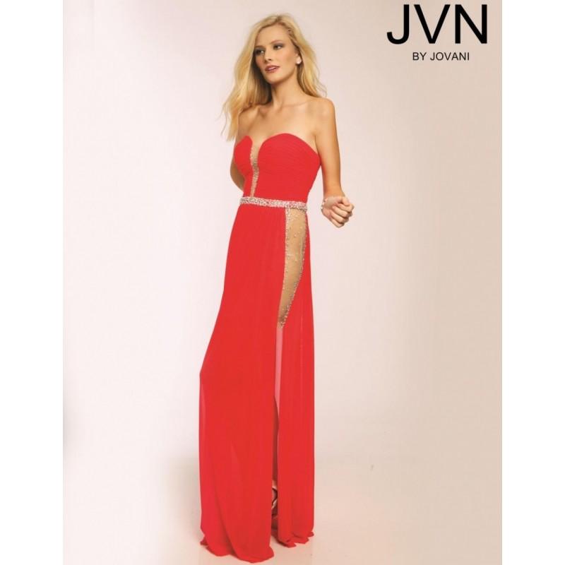 Mariage - Jovani JVN20374 Sheer Beaded Jersey Gown - Brand Prom Dresses