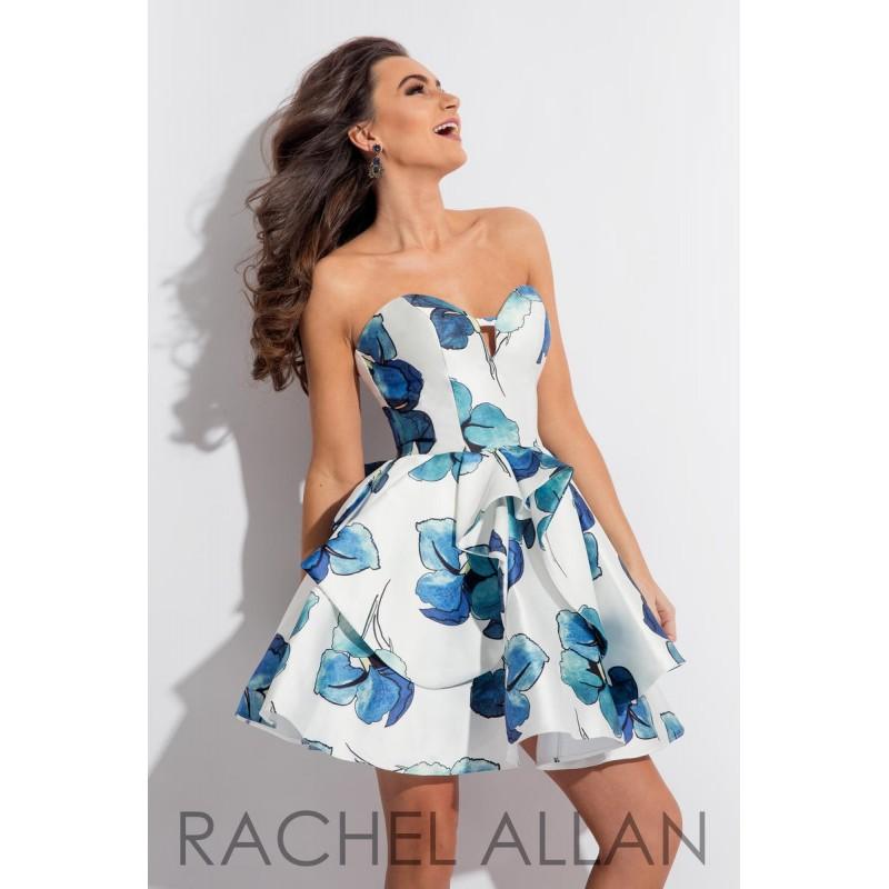 Hochzeit - White Rachel Allan Shorts 4113 Rachel ALLAN Short Prom - Rich Your Wedding Day