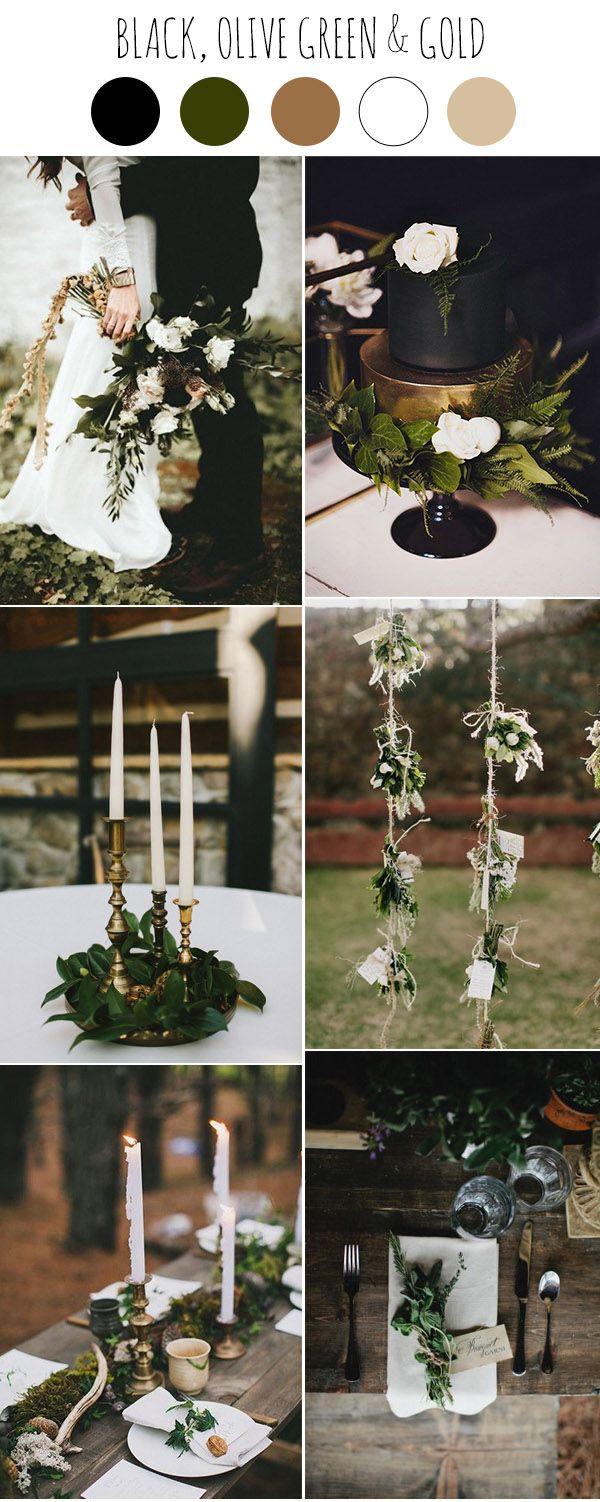 Свадьба - Chic Dark And Moody Fall Wedding Ideas And Colors