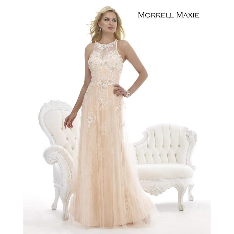 زفاف - Morrell Maxie 14770 Powder Blue,Blush Dress - The Unique Prom Store