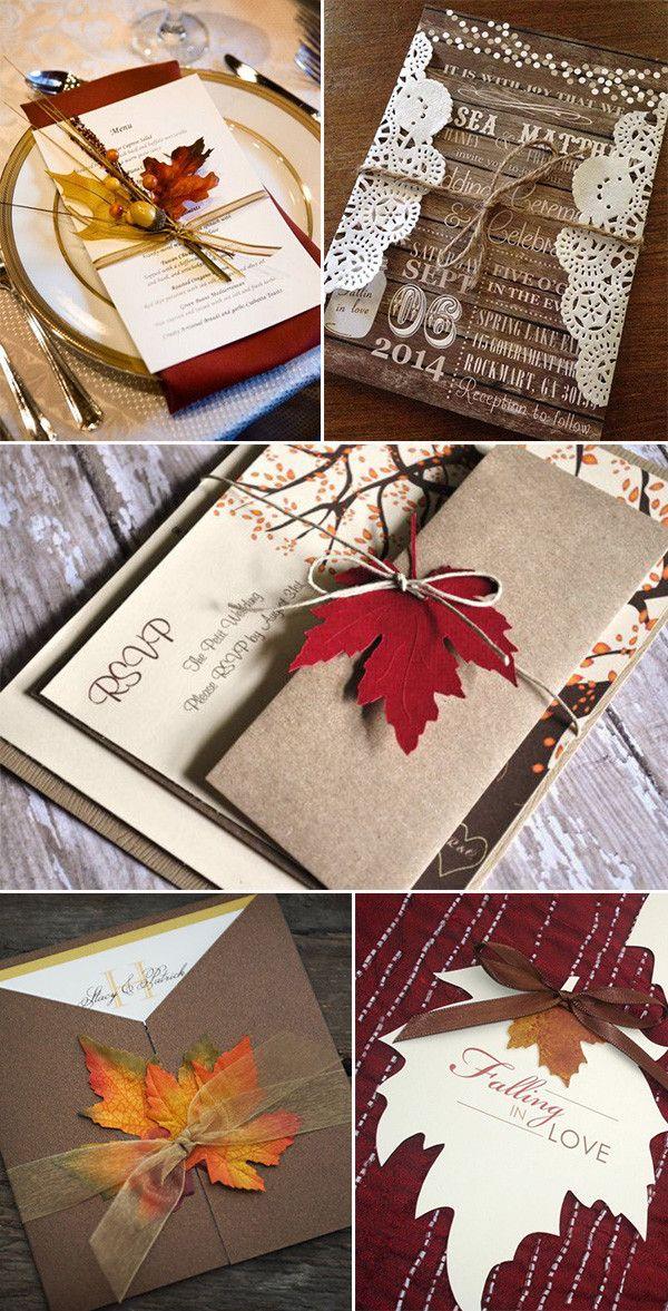 Mariage - 30  Great Fall Wedding Ideas For Your Big Day