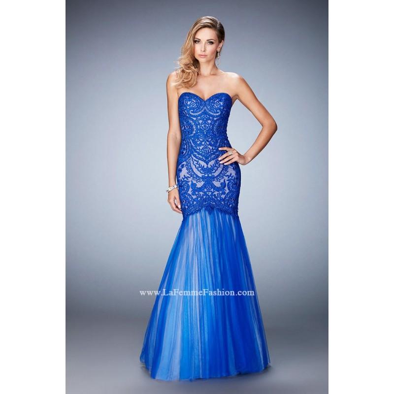 Hochzeit - Royal Blue Le Femme Gigi Prom Gowns Long Island GiGi by La Femme 22836 GiGi Designs by La Femme - Top Design Dress Online Shop