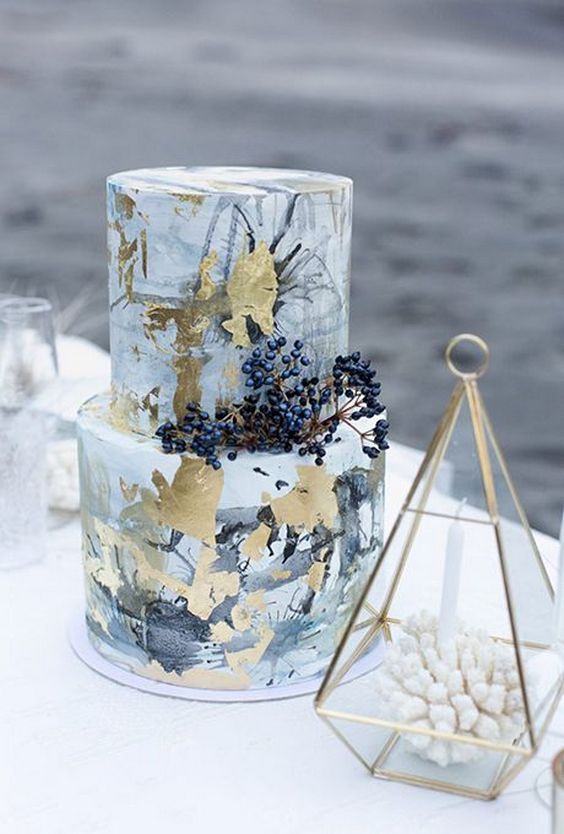Wedding - 40 Must See Marble Wedding Cake Ideas