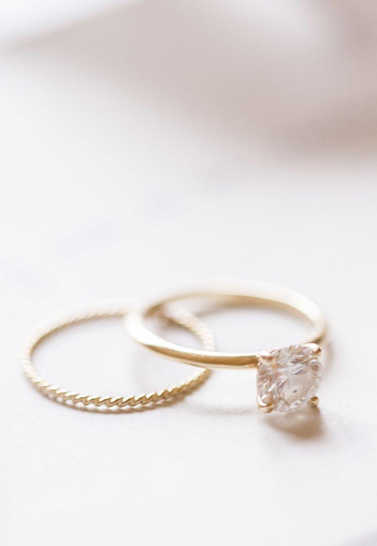Hochzeit - Rose Gold Bling Engagement Ring Reverie Supply