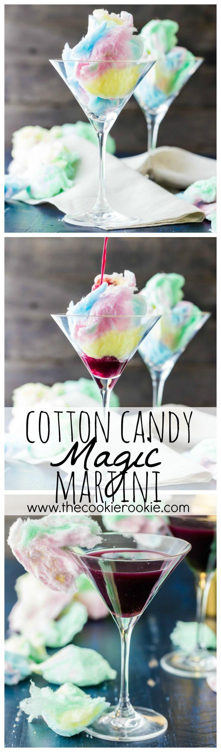 زفاف - Magic Cotton Candy Martini (Plus Kid Friendly Version)