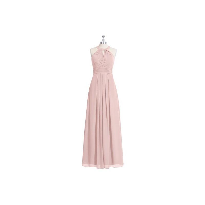زفاف - Dusty_rose Azazie Abbey - Floor Length Halter Strap Detail Chiffon Dress - Cheap Gorgeous Bridesmaids Store
