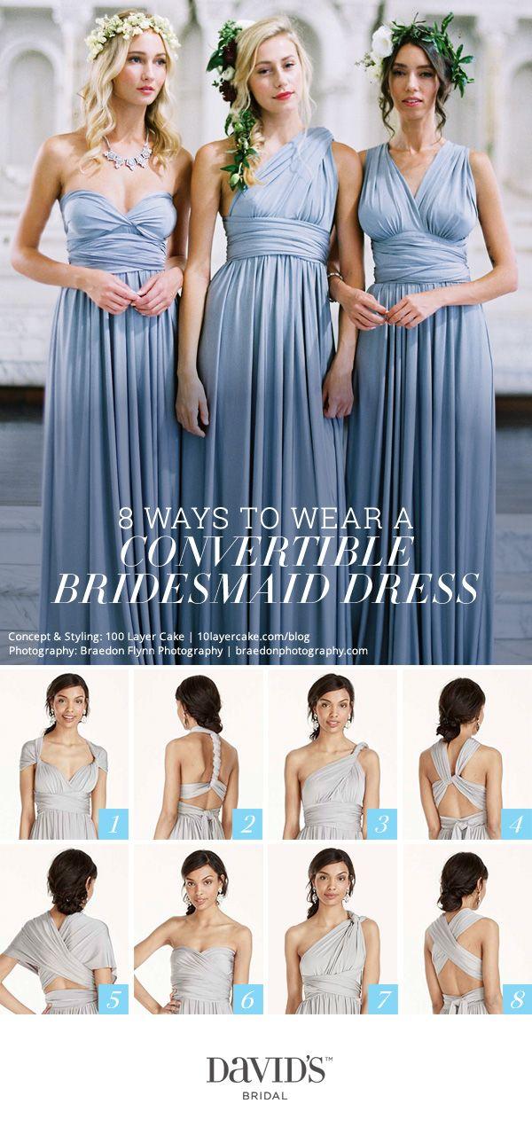 Hochzeit - Convertible Bridesmaid Dresses